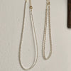Wholesale Freshwater Pearl Necklace 925 Sterling Silver Millet Beads Geometric Style For Women