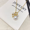 Wholesale Freshwater Pearl Necklace With Copper Accessories Flat Round And Bun Round Pearl Shapes Fashion And Minimalist Style