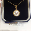 Wholesale Freshwater Pearl Necklace With Sea Shell Universal Buckle Copper Pendant In Fashion Ol Minimalist Style Flat Round And Bun Round Shapes