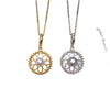 Wholesale Freshwater Pearl Necklace With Sea Shell Universal Buckle Copper Pendant In Fashion Ol Minimalist Style Flat Round And Bun Round Shapes