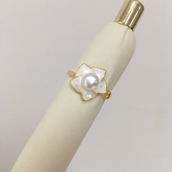 Wholesale Freshwater Pearl Pendant Earring Set With Broken Shell Rotating Windmill Design