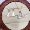 Wholesale Freshwater Pearl Pendant Earrings With Gourd Shape