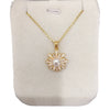 Wholesale Freshwater Pearl Pendant Jewelry With Daisy Flower Copper Flat Round And Bun Round Shape Minimalist Style