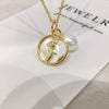 Wholesale Freshwater Pearl Pendant Necklace With Copper Accessories In Rice And Droplet Shapes Minimalist Style