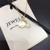 Wholesale Freshwater Pearl Pendant Necklace With Copper Accessories In Rice And Droplet Shapes Minimalist Style