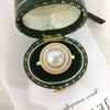 Wholesale Freshwater Pearl Ring Copper 18K Gold Fashion Women's Flat Round And Bun Round Style
