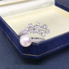 Wholesale Freshwater Pearl Ring Copper Material Flat Round And Bun Round Shape Women's Fashion Jewelry