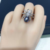 Wholesale Freshwater Pearl Ring Copper Punk Insect Spider Style For Women