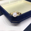 Wholesale Freshwater Pearl Ring Copper Retro Heavy Industry Style Women's Flat Round And Bun Round Shape
