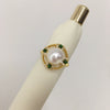Wholesale Freshwater Pearl Ring Natural Freshwater Pearls Copper Material Fashion Style Flat Round And Bun Round Shape