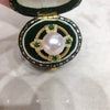 Wholesale Freshwater Pearl Ring Natural Freshwater Pearls Copper Material Fashion Style Flat Round And Bun Round Shape