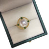 Wholesale Freshwater Pearl Ring Natural Freshwater Pearls Copper Material Fashion Style Flat Round And Bun Round Shape