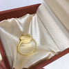 Wholesale Freshwater Pearl Ring Retro Oval Style Copper Inlay Women's