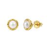 Wholesale Freshwater Pearl 925 Silver Geometric Zirconia Earrings For Women