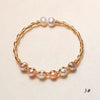 Wholesale Freshwater Pearl Women's Bracelet With Near Circle Shape And Copper Accessories