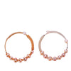 Wholesale Freshwater Pearl Women's Minimalist Nearly Round Inlaid Pearl Bracelet With Copper Alloy Accessories