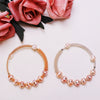 Wholesale Freshwater Pearl Women's Minimalist Nearly Round Inlaid Pearl Bracelet With Copper Alloy Accessories