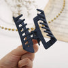 Wholesale Frosted Acrylic Hair Claw Clip Retro Fashionable Geometric Hollow Hair Clip For Women With Cartoon Style