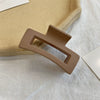 Wholesale Frosted Acrylic Hair Claw Clip Retro Fashionable Geometric Hollow Hair Clip For Women With Cartoon Style