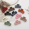 Wholesale Frosted Acrylic Hair Claw Clip Retro Fashionable Geometric Hollow Hair Clip For Women With Cartoon Style