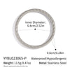 Wholesale Frosted Geometric Plain Circle Electroplated Stainless Steel Bracelet Jewelry For Women