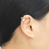 Wholesale Fruit Cherry Ear Clip Copper 18K Gold Plated Earrings