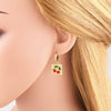 Wholesale Fruit Cherry Style Copper Electroplated Earrings For Women