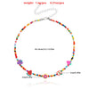 Wholesale Fruit Element Rice Bead Necklace With Fishing Line Chain For Women Featuring Lemon And Watermelon Shapes