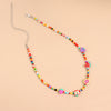 Wholesale Fruit Element Rice Bead Necklace With Fishing Line Chain For Women Featuring Lemon And Watermelon Shapes