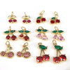 Wholesale Fruit Pattern Copper Jewelry Gold Inlaid Pendant For Diy Bracelet Necklace Earrings