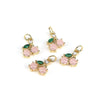 Wholesale Fruit Pattern Copper Jewelry Gold Inlaid Pendant For Diy Bracelet Necklace Earrings