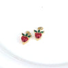 Wholesale Fruit Pattern Copper Jewelry Gold Inlaid Pendant For Diy Bracelet Necklace Earrings