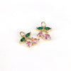 Wholesale Fruit Pattern Copper Jewelry Gold Inlaid Pendant For Diy Bracelet Necklace Earrings