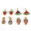 Wholesale Fruit Pattern Copper Jewelry Gold Inlaid Pendant For Diy Bracelet Necklace Earrings