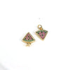 Wholesale Fruit Pattern Copper Jewelry Gold Inlaid Pendant For Diy Bracelet Necklace Earrings