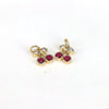 Wholesale Fruit Pattern Copper Jewelry Gold Inlaid Pendant For Diy Bracelet Necklace Earrings