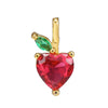 Wholesale Fruit Pendant Jewelry Copper With Zircon And Real Gold Plating For Women