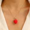 Wholesale Fruit Pendant Necklace Resin Plastic Handmade