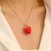 Wholesale Fruit Pendant Necklace Resin Plastic Handmade