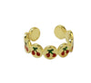 Wholesale Fruit Series Copper Ring With Oil Dropping Color Preservation And Electroplating For Women