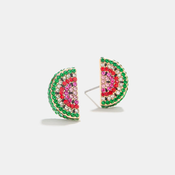 Wholesale Fruit Series Geometric Copper Electroplated Unisex Earrings
