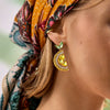 Wholesale Fruit Series Geometric Copper Electroplated Unisex Earrings