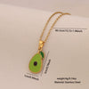 Wholesale Fruit Series Titanium Steel Pendant Necklace With Cherry Strawberry Banana Apple Shapes