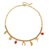 Wholesale Fruit Shape Stainless Steel And Titanium Steel Electroplated Necklace Clavicle Chain For Women