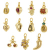 Wholesale Fruit Shaped Copper And Silver Pendant With Zirconia Sweet Style