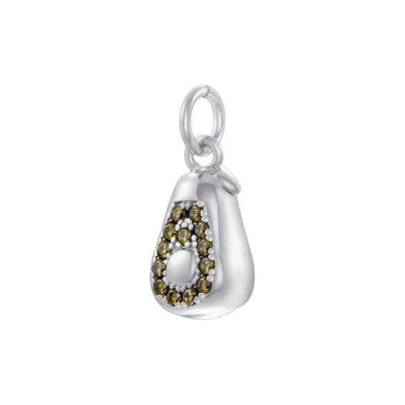 Wholesale Fruit Shaped Copper And Silver Pendant With Zirconia Sweet Style