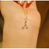 Wholesale Fruit Shaped 925 Sterling Silver Necklace With Diamond Plated Mini Pendant And Ochain For Women