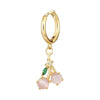 Wholesale Fruit Style Copper Earrings With Real Gold Plating For Women