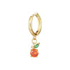 Wholesale Fruit Style Copper Earrings With Real Gold Plating For Women
