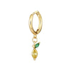 Wholesale Fruit Style Copper Earrings With Real Gold Plating For Women